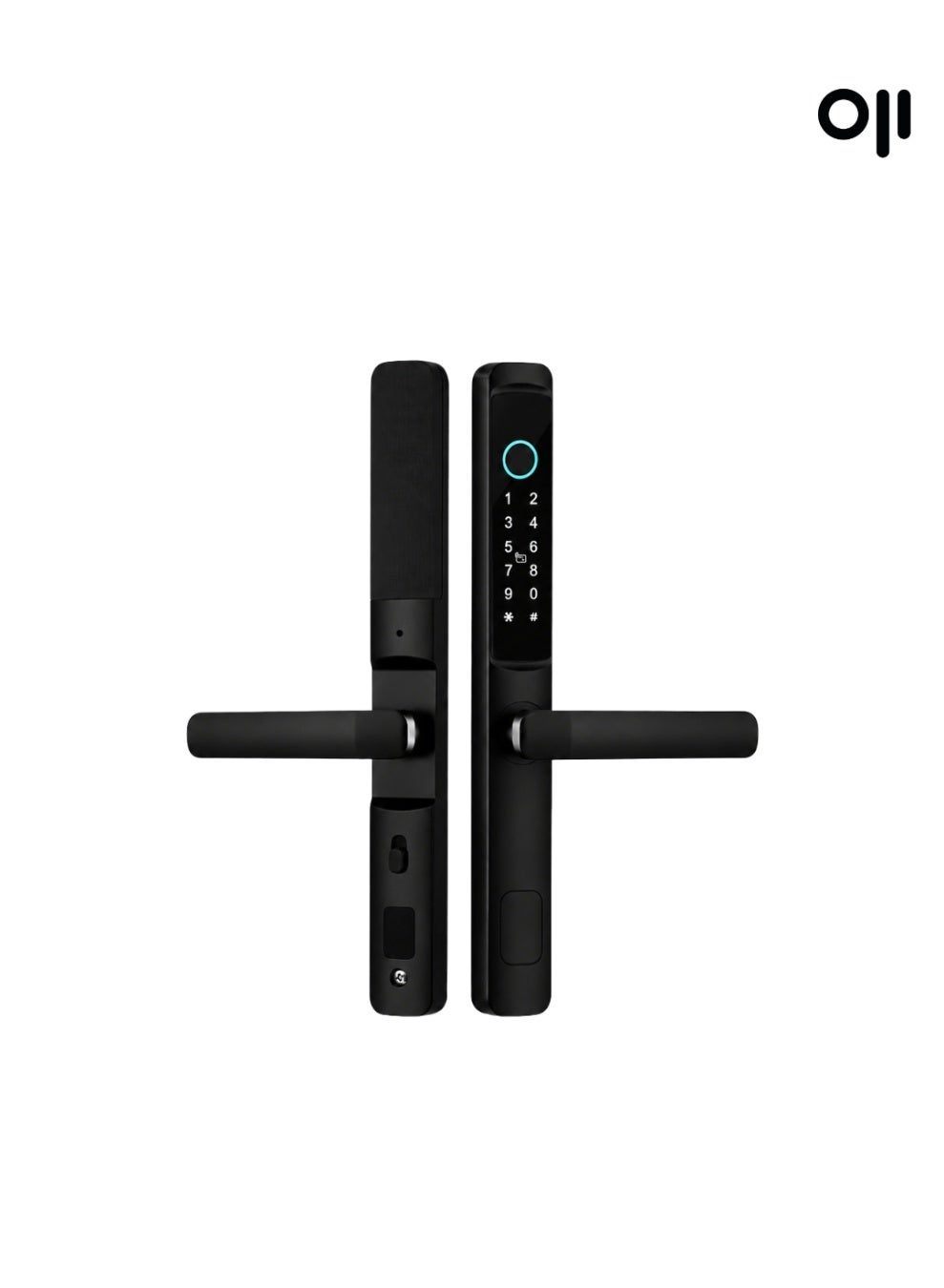 Oji S617 Smart Lock, IP65 Weatherproof, Bluetooth Smart Lock with Fingerprint, RFID, PIN Code, Mechanical Key, Temporary PINs, Access Logs, Unlock remotely with Optional Gateway, Oji Smart App