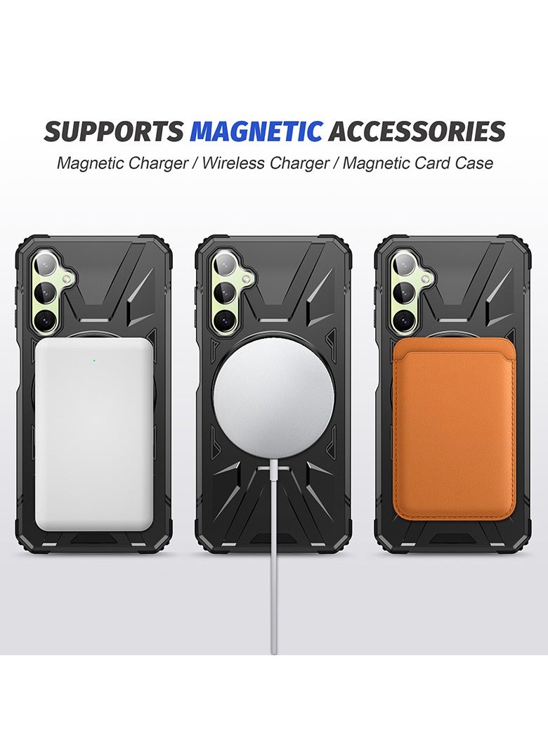 general Protective Case for Samsung Galaxy A35, Enhanced Magnetic Mount - Car Mount Compatible, Military Grade Shockproof Case - Image 4
