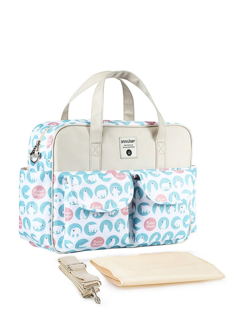 انسولار متعددة الوظائف الطباعة الحيوانية السفر نابي حقيبة ، بما في ذلك مواد ذات جودة عالية لوازم الطفل - Image 1
