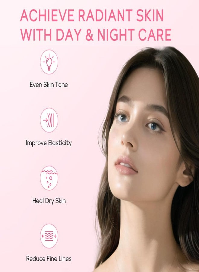 Blopuivo Skincare Gift Set Sakura Skin Care Travel Kit with Cleanser, Toner, Serum, Eye Cream, Face Cream for Women Girls (5pcs) - Image 2