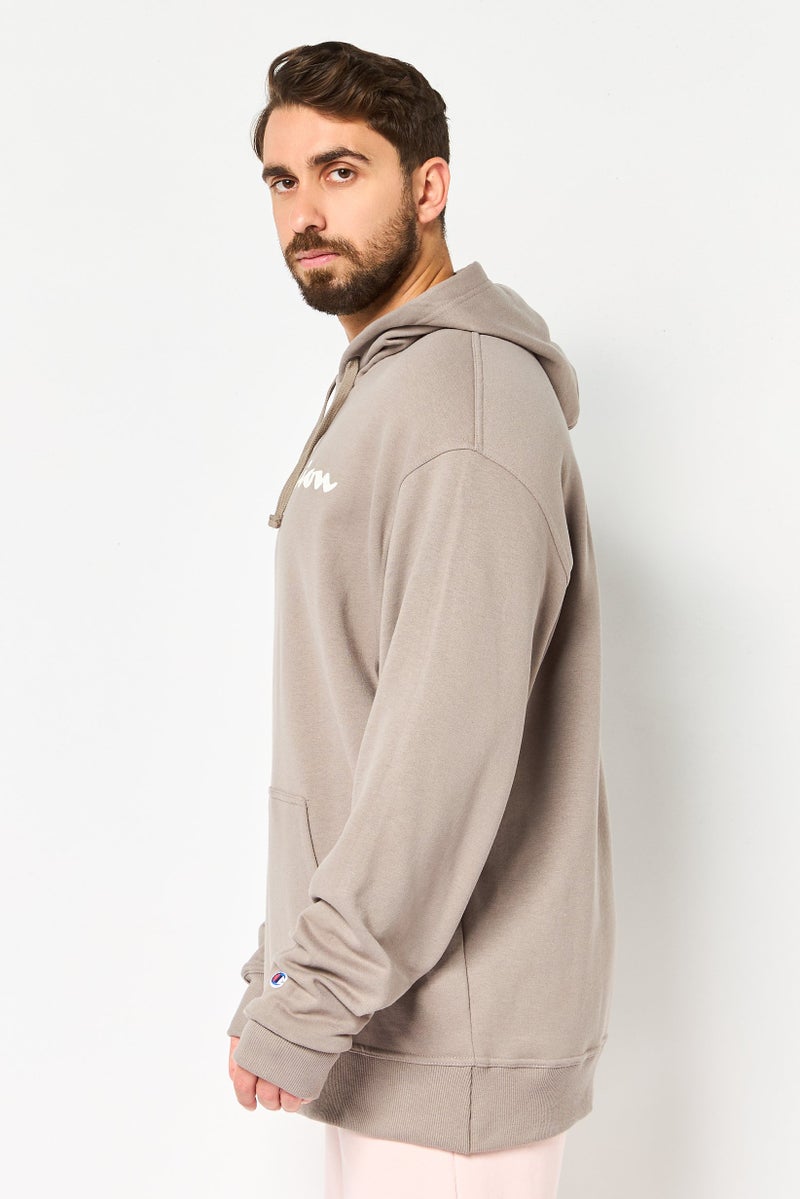 Champion Mens Sportwear Fit Long Sleeve  Brand Logo Outdoor Hoodie, Grey - Image 2