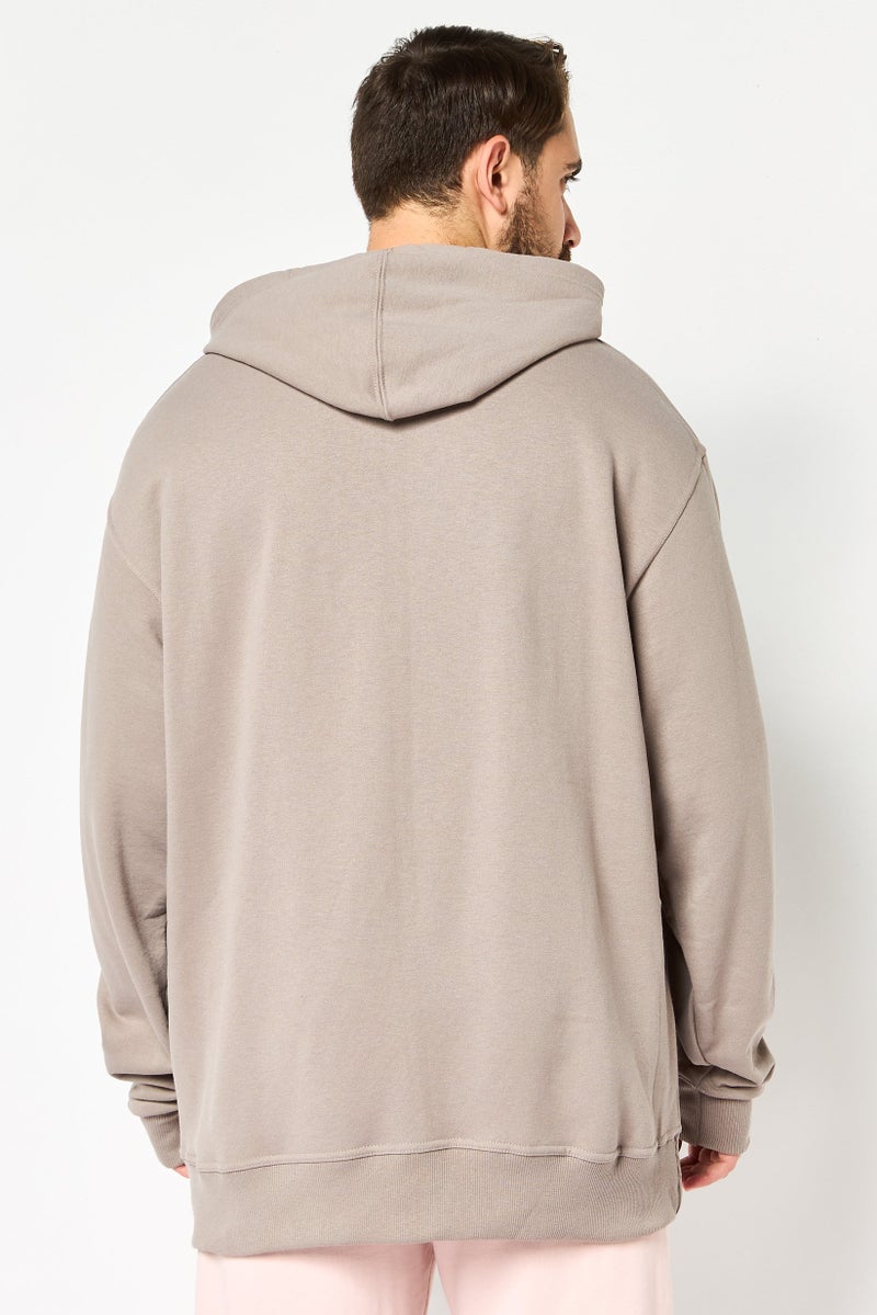 Champion Mens Sportwear Fit Long Sleeve  Brand Logo Outdoor Hoodie, Grey - Image 4