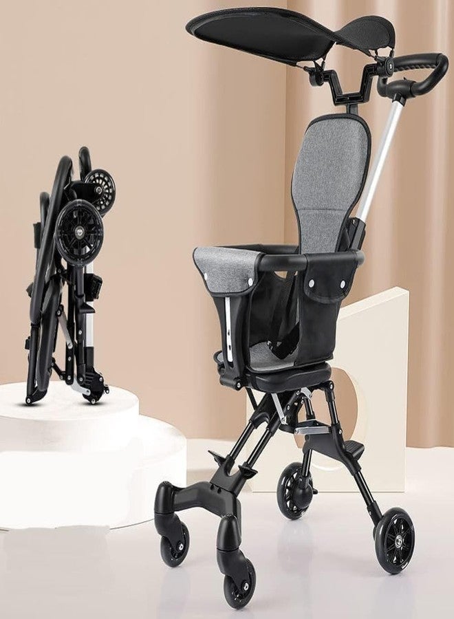 VAKTAVYA Tiny Baby Stroller Pram| New Born/Safety Harness| with Sunshade,Foldable Baby Trolley with 2-Position Adjustable, 3 Point Safety Belt, Baby Pram Stroller for Kids with Canopy & Parent Handle