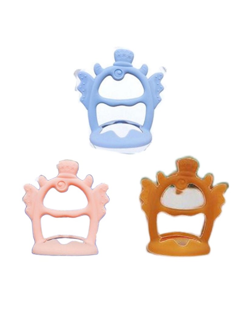general New Three-dimensional Tooth Gum Baby Cartoon Chewing Gum Toy Baby Teething Toy Cartoon Silicone Wrist Tooth Gum - Image 1