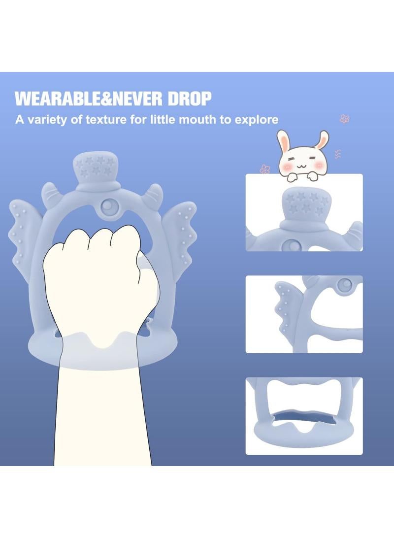 general New Three-dimensional Tooth Gum Baby Cartoon Chewing Gum Toy Baby Teething Toy Cartoon Silicone Wrist Tooth Gum - Image 2