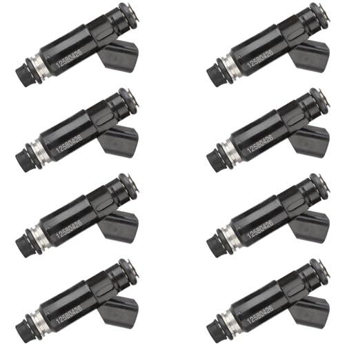 Pjvmvo 20022006 GM53LFlexEngine Fuel InjectorsCompatible withChevy 53 Tahoe Silverado SuburbanCompatible withGMC Yukon Xl SierraOE 12580426 Set of 8 - Image 1