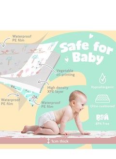 EMZJ 200 x 180 x 1 cm Baby Crawling Play Floor mat Foam Non-Toxic Foldable Reversible Playing Mat  - Image 2