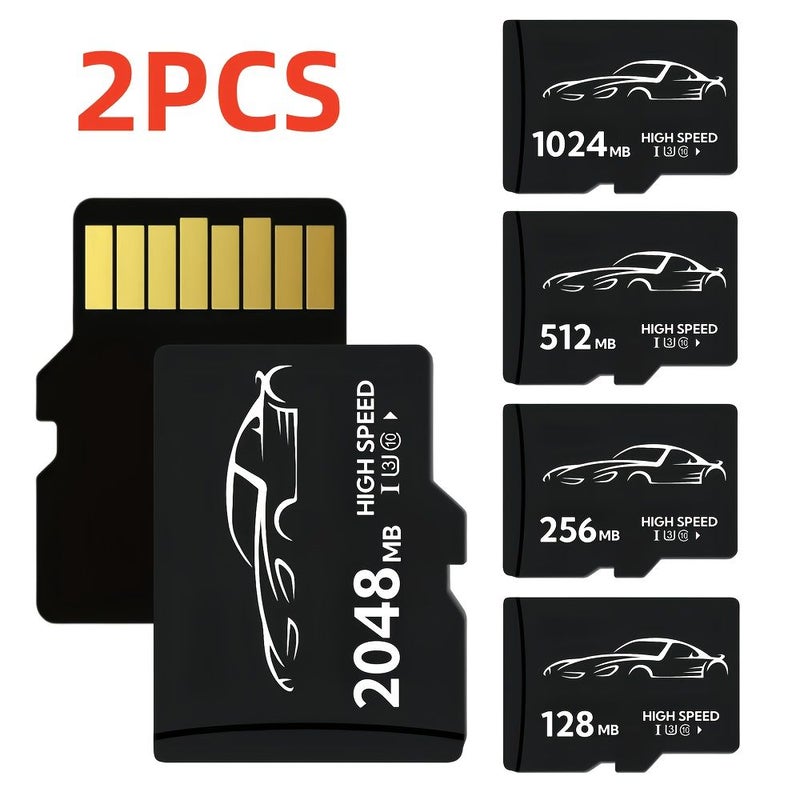 2Pcs 1024MB High Speed Flash Memory Card TF SD Card for Tablet Mobile Phone Laptop PC Audio Game Console Store Your Files Securely - Image 1