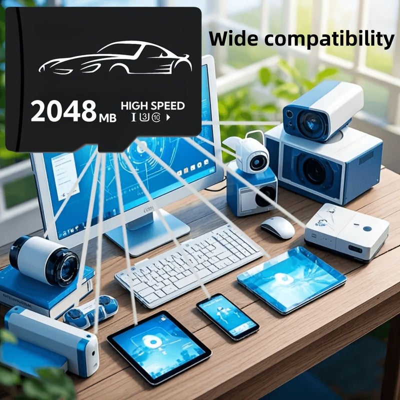 2Pcs 1024MB High Speed Flash Memory Card TF SD Card for Tablet Mobile Phone Laptop PC Audio Game Console Store Your Files Securely - Image 3