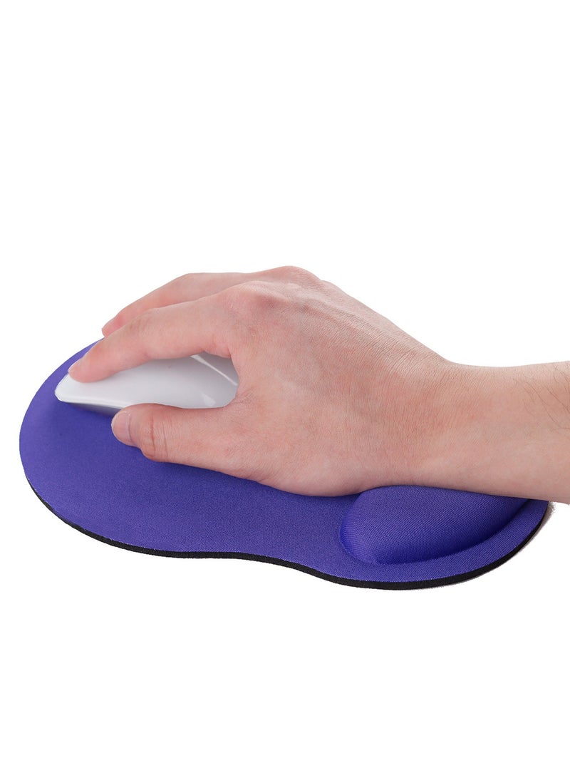 Ergonomic Mouse Pad with Wrist Support Gel Mouse Pad with Wrist Rest, Portable Comfortable Mousepad for Computer & Laptop & Office（Purple） - Image 3