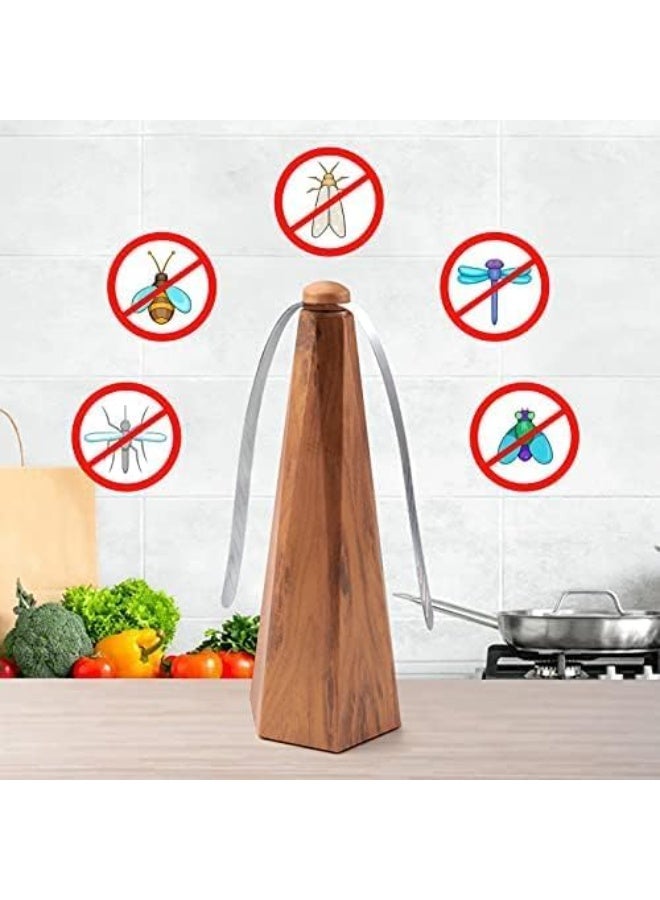 طائرة المروحة للطاولة, مروحة الحشرات طائرة طارد, طائرة الحشرات الفخاخ مروحة, للحفاظ على الأغذية نظيفة, سهلة الحمل, للشواء, نزهة, حفلات حمام السباحة, عشاء في الهواء الطلق, بني - Image 3
