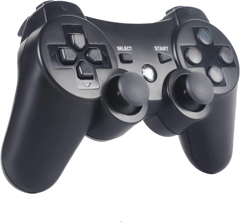 وحدة تحكم Sefitopher للتحكم اللاسلكي في PS3 متوافقة مع لوحة ألعاب Bluetooth الخاصة بـ Playstation 3 مع خاصية Double Shock، وكابل شحن. - Image 1