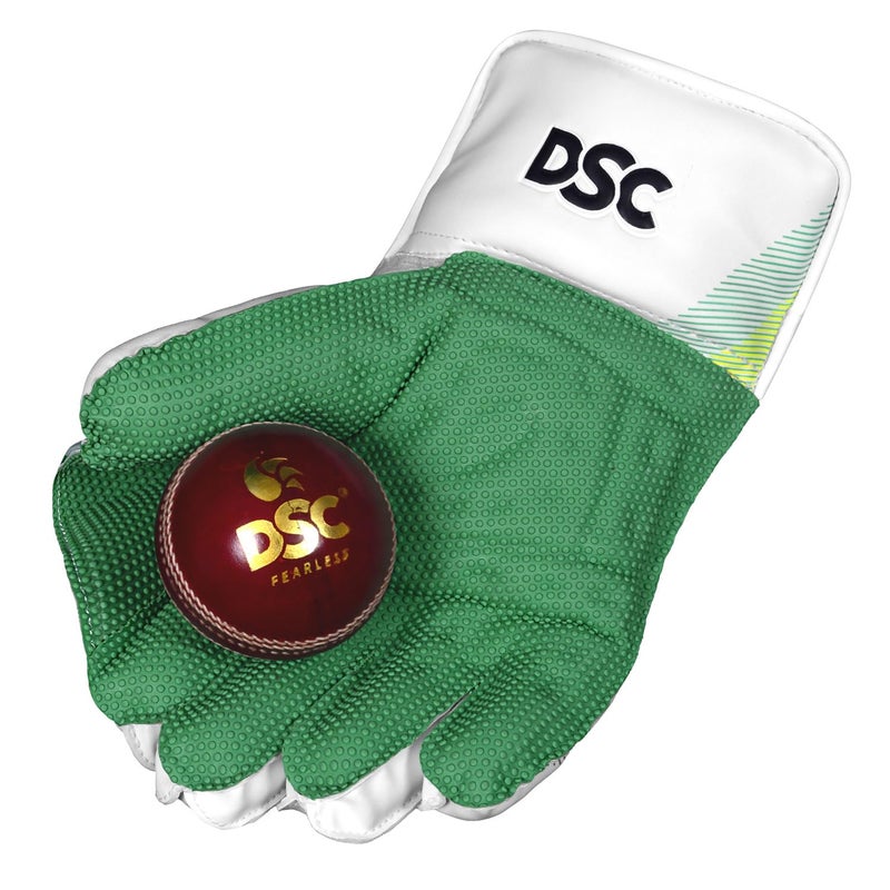 DSC Condor Motion Leather Wicket Keeping Gloves Boys (Flouro Yellow Orange) - Image 5