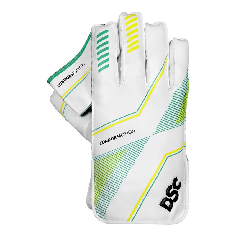 DSC Condor Motion Leather Wicket Keeping Gloves Boys (Flouro Yellow Orange) - Image 3
