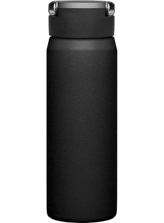 كاميلباك زجاجة ماء CamelBak Fit Cap معزولة – 25 أونصة، من الفولاذ المقاوم للصدأ، أسود - Image 3