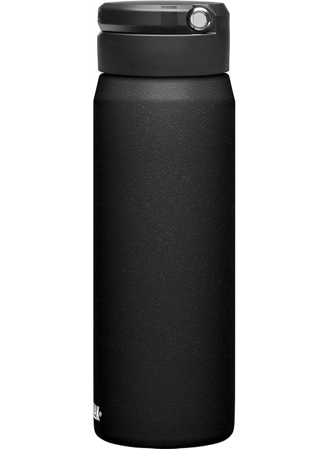 كاميلباك زجاجة ماء CamelBak Fit Cap معزولة – 25 أونصة، من الفولاذ المقاوم للصدأ، أسود - Image 4