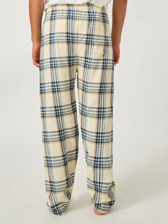 Styli Styli Checked Woven Straight Pyjama with Drawcord
