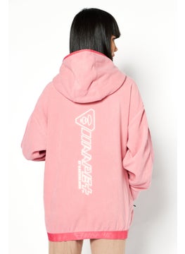 Women Hooded Long Sleeve Brand Logo Sweatshirt, Pink - pzsku/Z23158605D83BED3C2E4EZ/45/_/1737642444/1b4bbd10-f1b1-4811-9910-29666a97c425