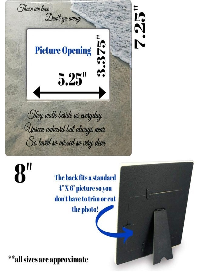 بانبيري ديزاينز إطار صور تذكاري للحيوانات الأليفة من بانبيري ديزاينز - من نحبهم لا يرحلون، بل يمشون بجانبنا كل يوم - صورة مقاس 4 × 6 بوصات - في ذكرى كلب أو قط عزيز - Image 2