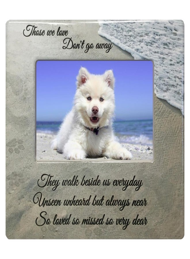 بانبيري ديزاينز إطار صور تذكاري للحيوانات الأليفة من بانبيري ديزاينز - من نحبهم لا يرحلون، بل يمشون بجانبنا كل يوم - صورة مقاس 4 × 6 بوصات - في ذكرى كلب أو قط عزيز - Image 1