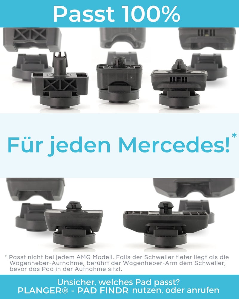 PLANGER® - Daimnd Pad - Rubber Jack Pad for Mercedes Benz (Special CAR Brands from Germany) Trolley Jack, Vehicle Lift and Axle Stand - Protects Your Car, SUV - Image 4