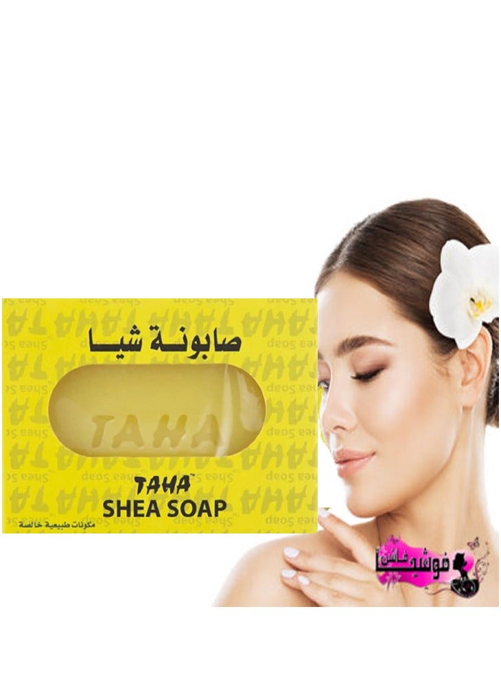 TAHA Natural Shea Butter Soap for Perfect Skin Care, 125g - Image 1