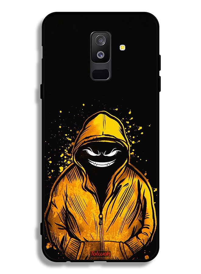 Tolwak Samsung Galaxy A6 Plus (2018) Protective Case Cover Marshmallow Boy Art - Image 1