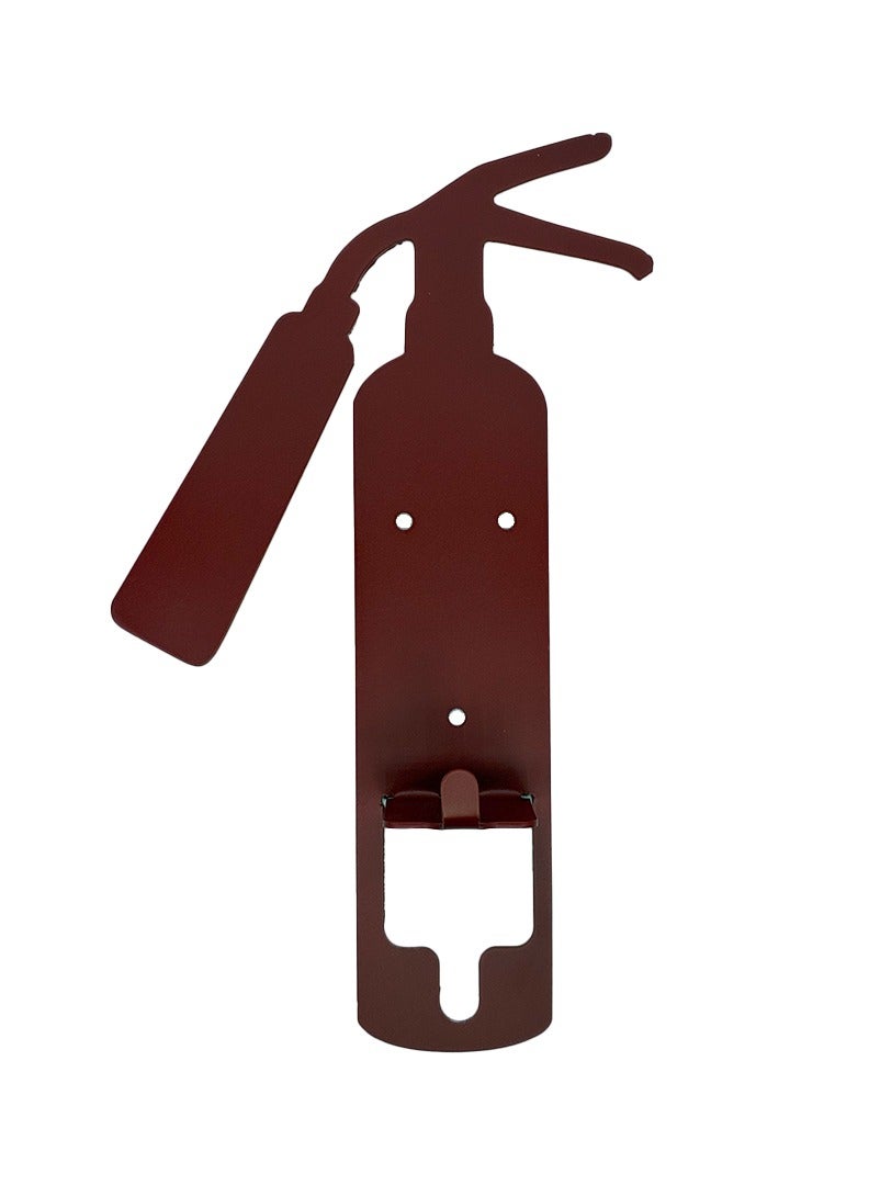 حامل طفاية حريق مثبت على الحائط - حامل أمان معدني متين (25 × 12 سم)