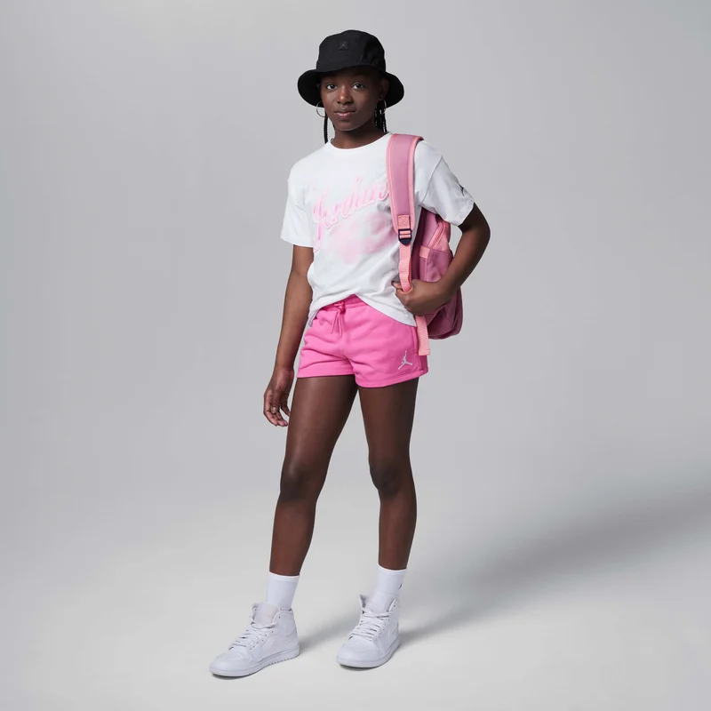 Jordan Pink Kids' Jumpman Essential Shorts for Women | Best Price UAE
