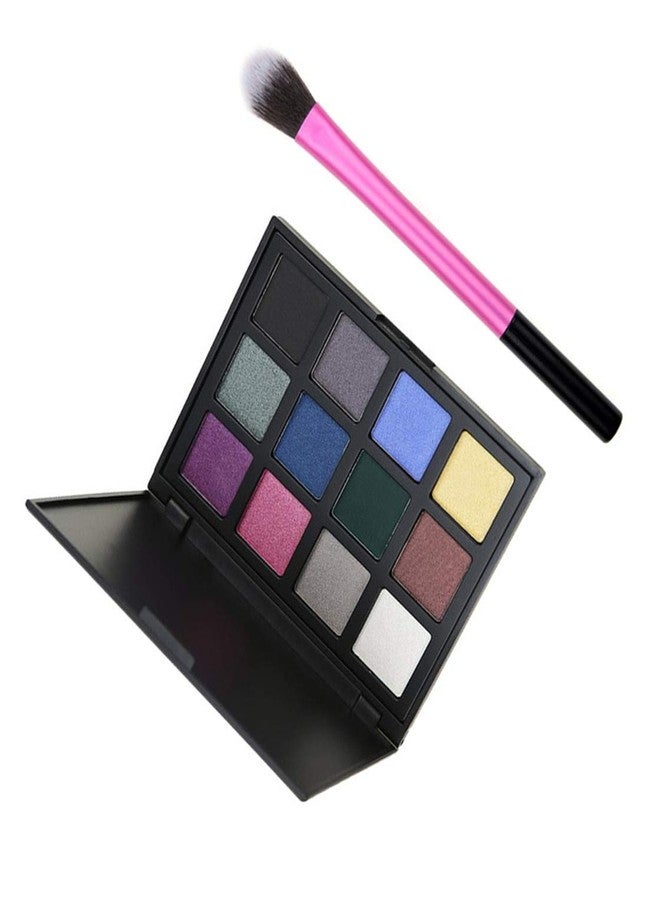Futaba Silky Powder Eyeshadow Palette With Brush-12 Colors-Tropical Zone - Image 3