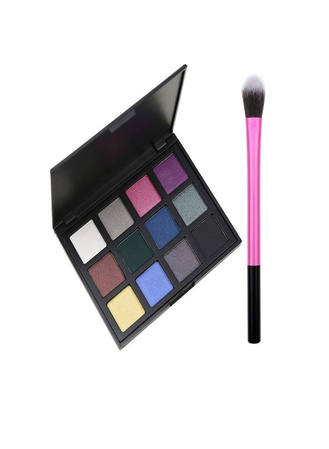 Futaba Silky Powder Eyeshadow Palette With Brush-12 Colors-Tropical Zone - Image 2