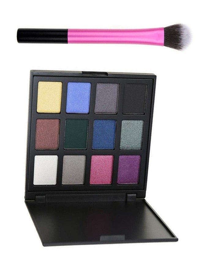 Futaba Silky Powder Eyeshadow Palette With Brush-12 Colors-Tropical Zone - Image 4