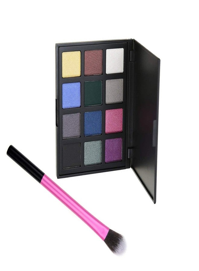 Futaba Silky Powder Eyeshadow Palette With Brush-12 Colors-Tropical Zone - Image 5