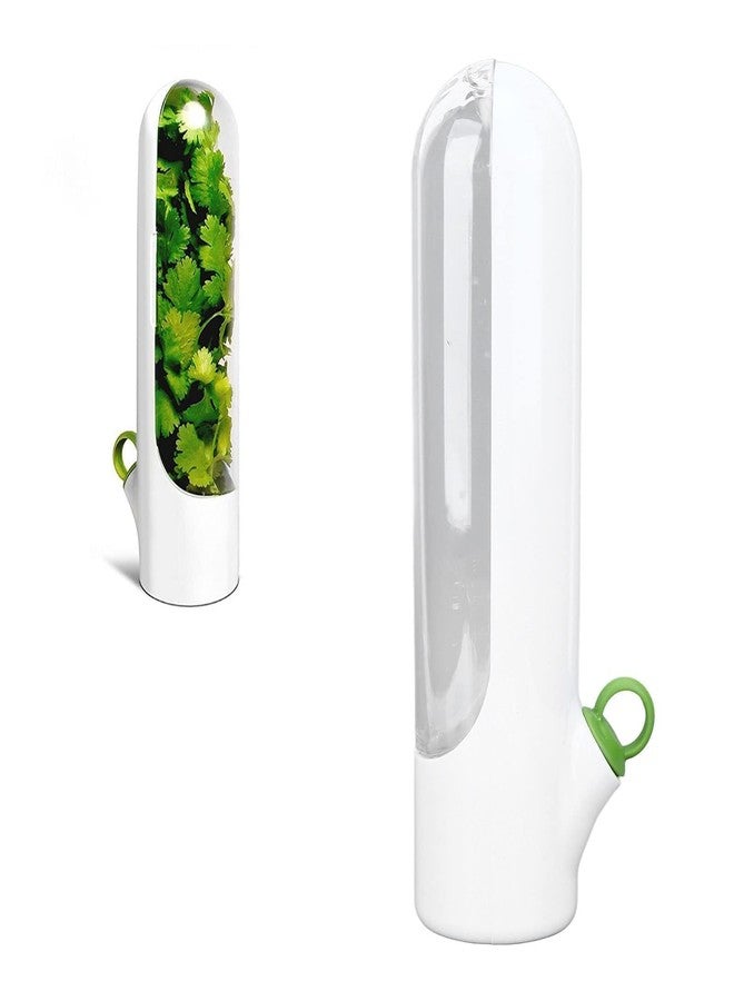 Beufee Fresh Herb Keeper for Refrigerator , 2PCS Cilantro Fresh Container Herb Savor Pod Herb Keeper and Herb Saver Fruit Containers Transparent Vegetable Preservation Bottle Kitchen Storage Cup for Cilantr - Image 1
