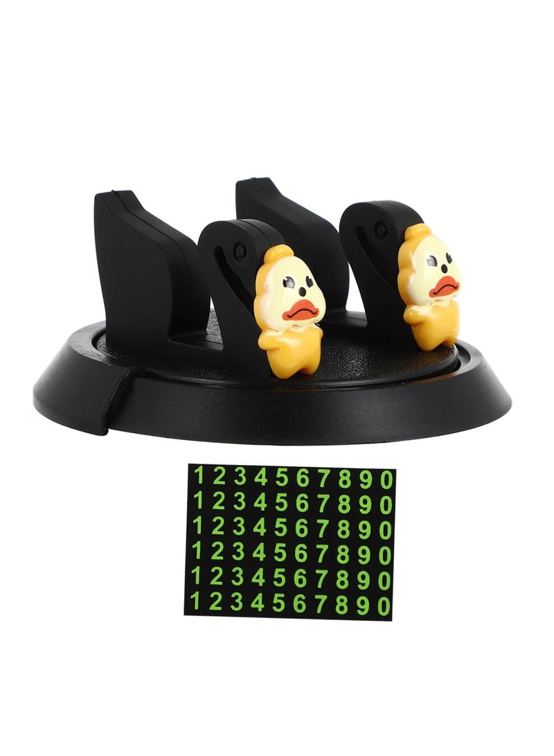 Y&D Multifunctional Car Mobile Phone Holder with Parking Number Plate, Dashboard Cell for Car, Secure Cellphone Stand Vehicle Mount - Image 1