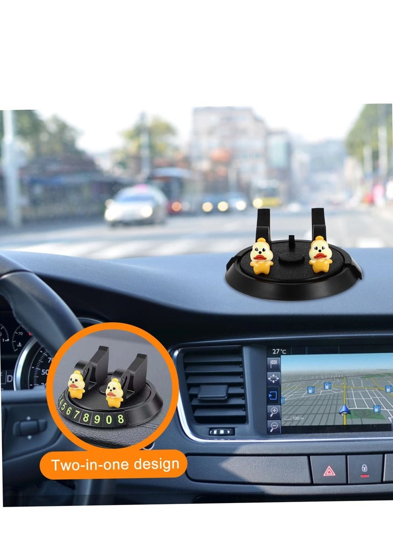 Y&D Multifunctional Car Mobile Phone Holder with Parking Number Plate, Dashboard Cell for Car, Secure Cellphone Stand Vehicle Mount - Image 5