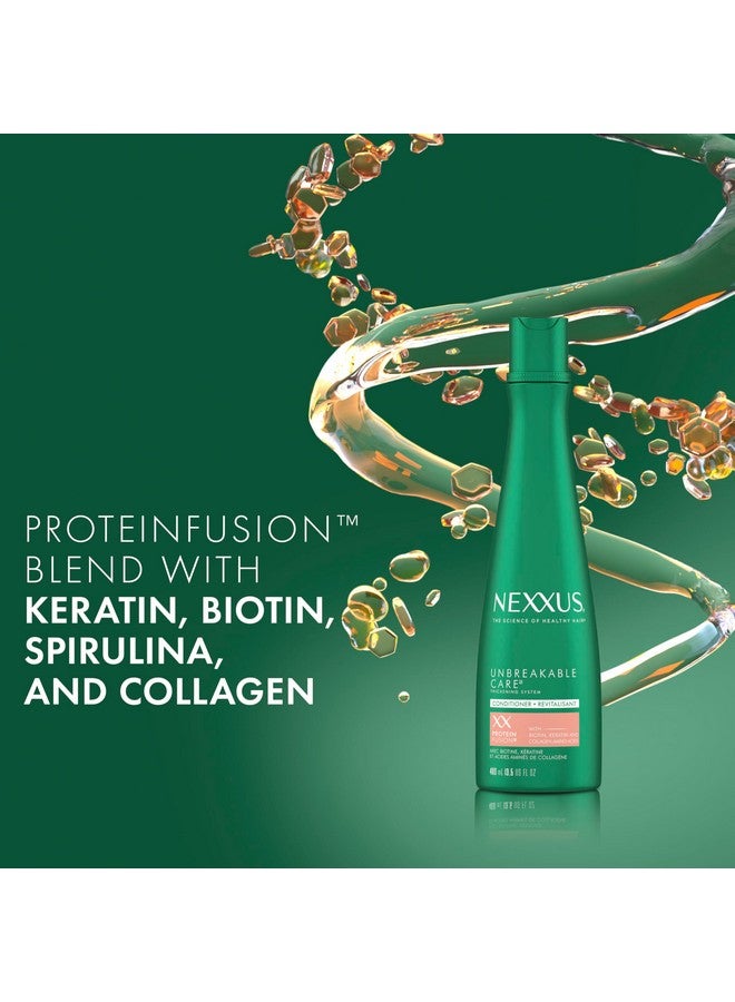 Nexxus Unbreakable Care Thickening Conditioner with Keratin, Collagen, Biotin for Fine and Thin Hair 13.5 oz - Image 4