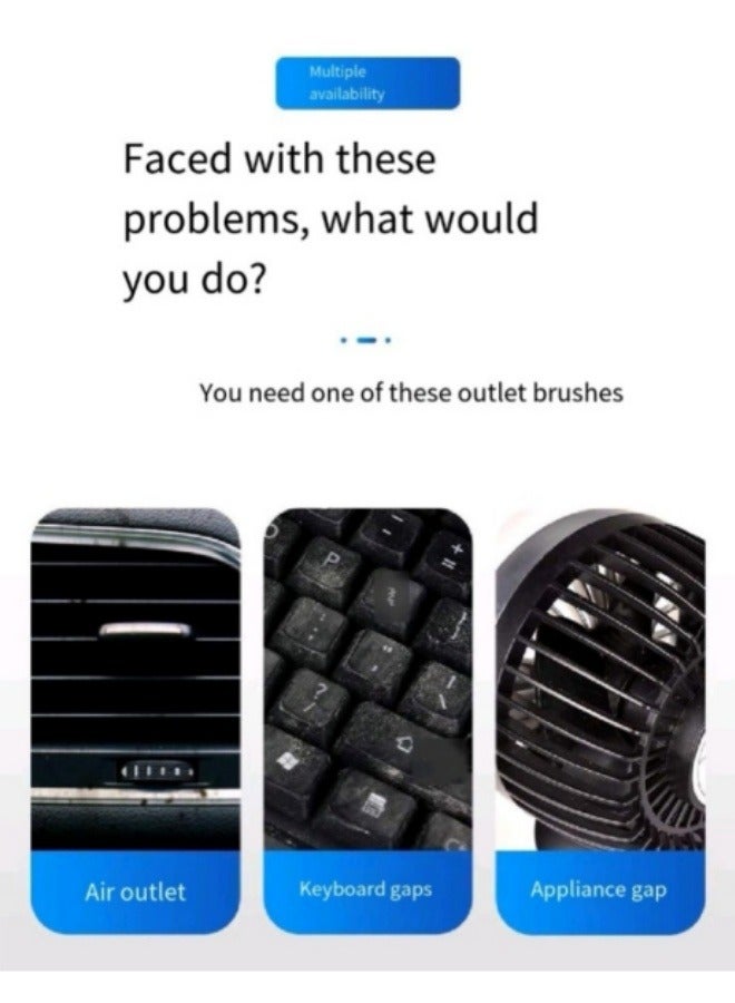 Car Cleaning Brush Car Air Outlet Cleaning Brush Keyboard Gap Cleaning Brush - Image 3
