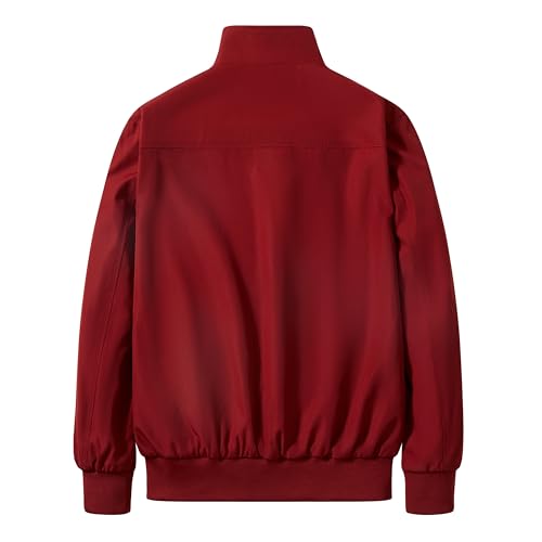 URBANFIND Men's Sports Shell Jacket Lightweight Windbreaker Outdoor Recreation Coat US 2XL Red - Image 3
