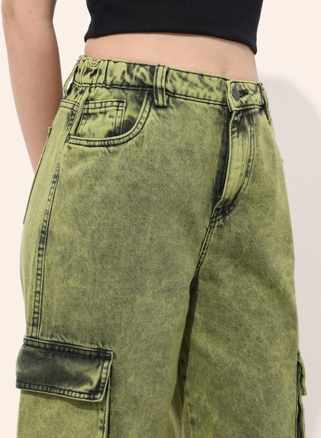 Freehand  Women Relaxed Fit Solid High Rise Jeans  | Best Price UAE