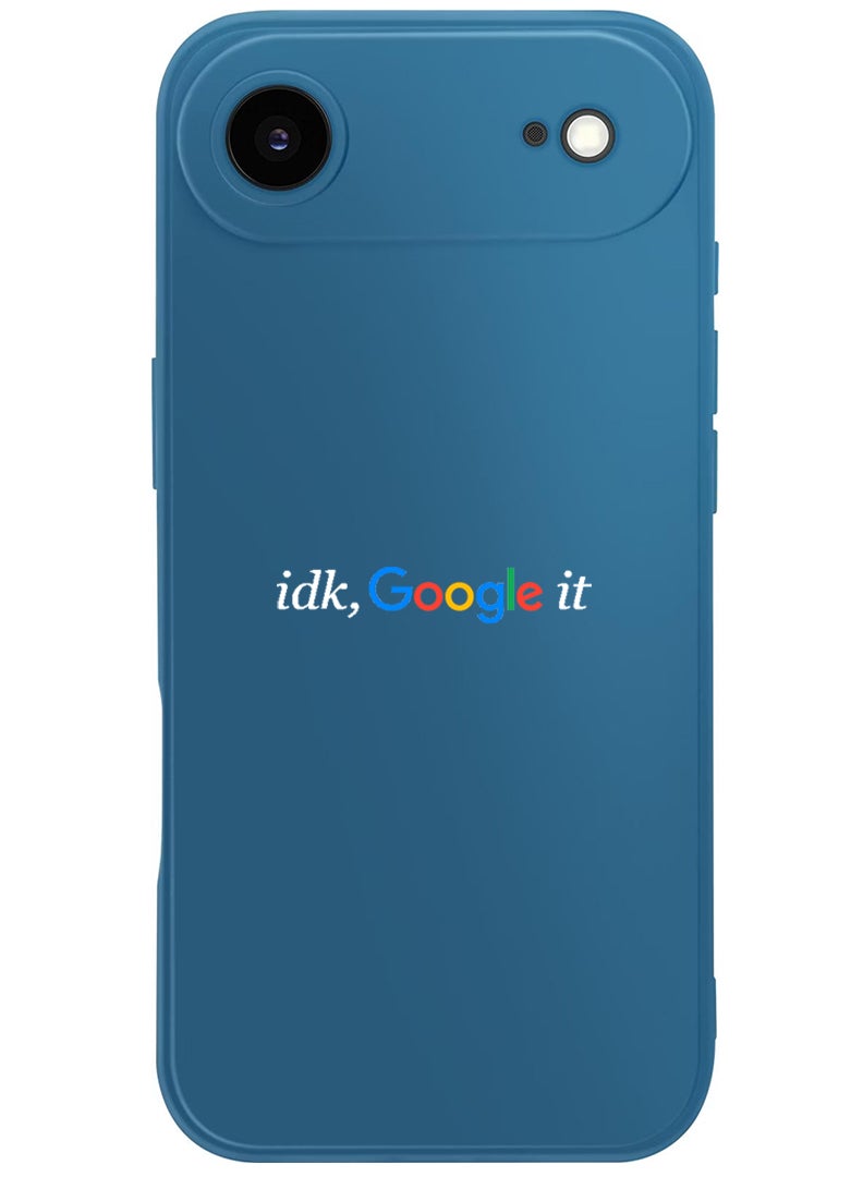 Theodor Protective Slim Fit Case Liquid Silicone Cover with Full Body Protection Anti-Scratch Shockproof Case For Apple iPhone 17 Air (Blue) Google it - White - Image 1