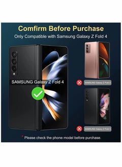 Y&D For Samsung Galaxy Z Fold 4 Front Screen Protector Tempered Glass Case Friendly 9H Hardness HD Clear Film + Camera Lens for 5G - Anti-Scratch  - Image 3