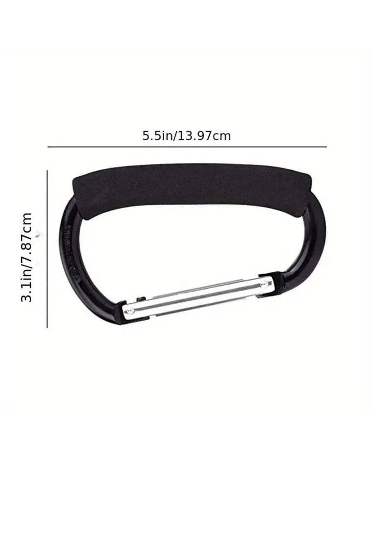 Gonice 1pcs 14cm/5.5inch Stroller Hook, Large Hook With EVA Handle, Large Carabiner Clip Accessories, Organizer Hook - Image 5