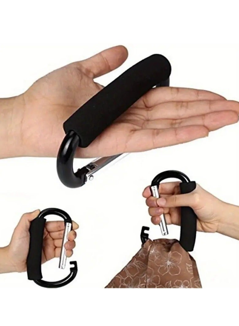 Gonice 1pcs 14cm/5.5inch Stroller Hook, Large Hook With EVA Handle, Large Carabiner Clip Accessories, Organizer Hook - Image 2
