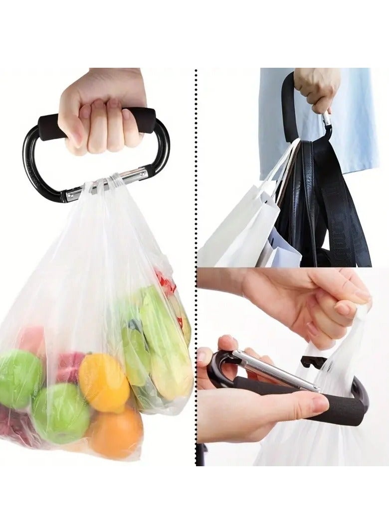 Gonice 1pcs 14cm/5.5inch Stroller Hook, Large Hook With EVA Handle, Large Carabiner Clip Accessories, Organizer Hook - Image 3