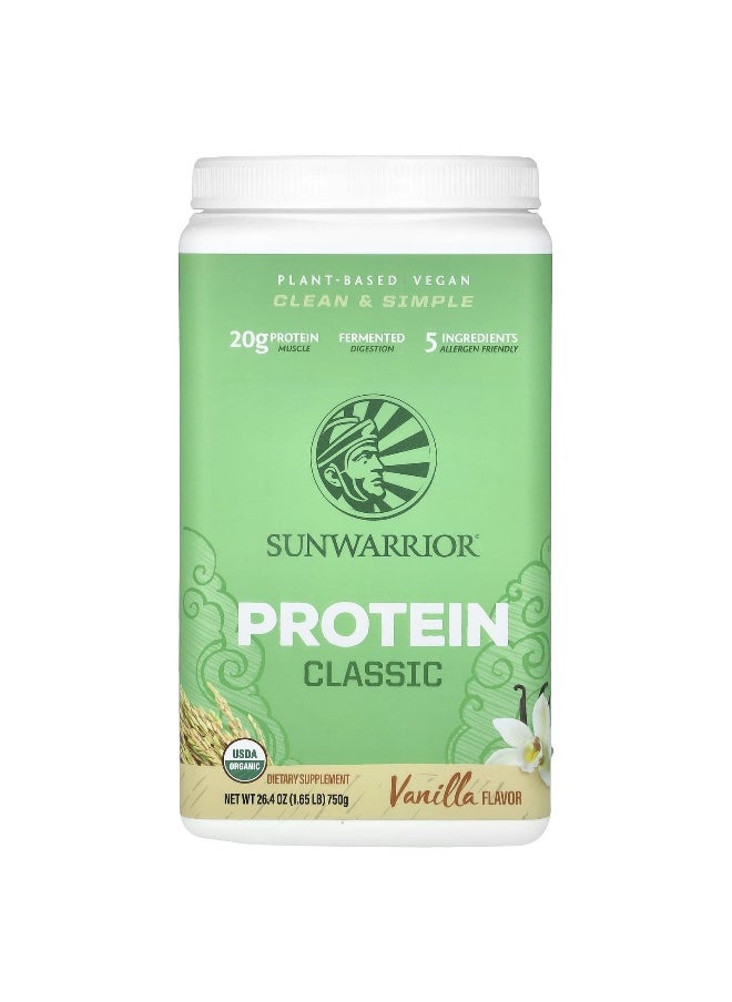 Sunwarrior Sunwarrior, Classic Protein, Vanilla, 1.65 lb (750 g)  - Image 1
