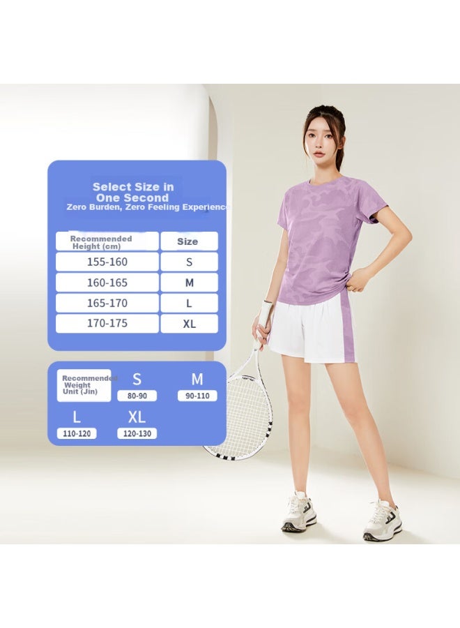 Fandimu Women's Sports Suit Spring Summer Breathable Yoga Fitness Clothing Outdoor Training Short Sleeve Long Sleeve Running Badminton Suit - Image 1