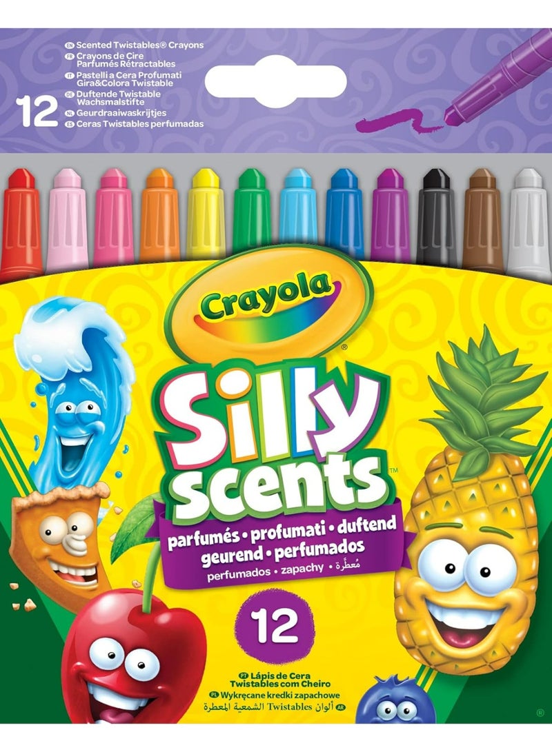 Crayola - Silly Scents Twistables Crayons | 12 Flavorful Scented Colors, No Sharpening Needed! Fun and Educational Art Supplies for Kids Age 3+ - Image 3