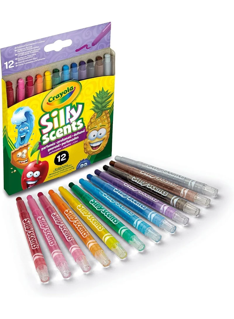 Crayola Crayola - Silly Scents Twistables Crayons | 12 Flavorful Scented Colors, No Sharpening Needed! Fun and Educational Art Supplies for Kids Age 3+