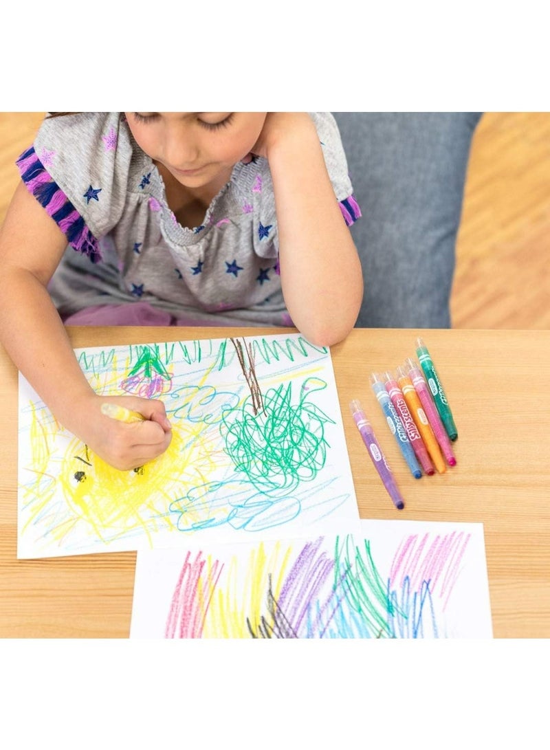 Crayola - Silly Scents Twistables Crayons | 12 Flavorful Scented Colors, No Sharpening Needed! Fun and Educational Art Supplies for Kids Age 3+ - Image 2